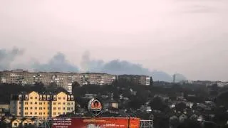 2014-07-26 5:45 Донецк, пожары на окраине. (исправленно)