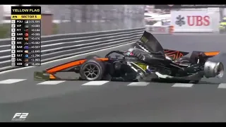 Huge Hughes Crash   2022 F2 Monaco Qualifying #MonacoGP #F2 #Qualifying