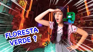 EXPLORANDO O NETHER NO MINECRAFT !! EM BUSCA DA FLORESTA VERDE #7 | Luluca