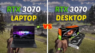 RTX 3070 Laptop vs RTX 3070 Desktop | 8 Games Comparison