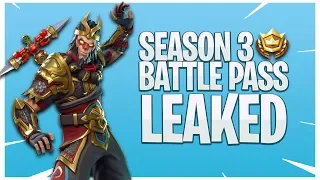 *NEW* LEGENDARY MONKEY KING SKIN! BATTLE PASS SEASON 3 LEAKED?! in Fortnite: Battle Royale