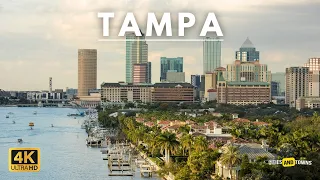 Tampa, Florida 🇺🇸 in 4K Video by Drone - Tampa United States