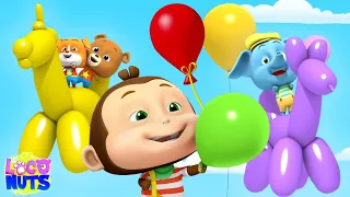 Balloon Song Colorful Balloons and Kindergarten Rhymes for Children