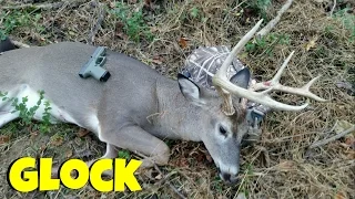 Big Buck Killed With Glock 19! 9mm Deer hunting!