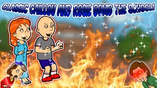 Classic Caillou And Rosie Bomb The School/ Grounded/ Arrested!