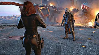 MARVEL'S AVENGERS - BLACK WIDOW VS TASKMASTER FULL FIGHT (1080p 60fps)