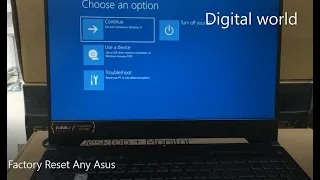 Factory Reset Any Asus Laptop Easy Method - Windows 10/11 | Factory reset any Asus Laptop