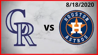 Colorado Rockies Condensed Game (8/18/2020) Houston Astros Condensed Game