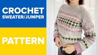 HOW TO CROCHET A SWEATER / CROCHET JUMPER TUTORIAL/ CROCHET JERSEY PATTERN/ CROCHET PULLOVER