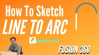 Fusion 360 Shortcut - How To Sketch Line To Arc