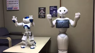 nao & pepper bye bye baby dance