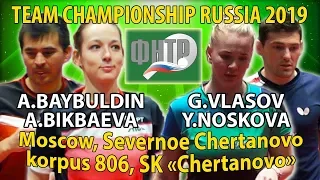 FINAL BIKBAEVA, BAYBULDIN - NOSKOVA, VLASOV #RUSSIAN #Championships #tabletennis #настольныйтеннис