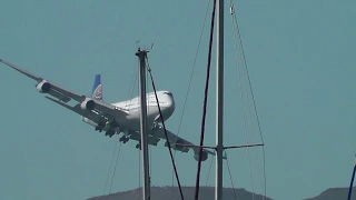 United Airlines Boeing 747 Flybys  San Francisco Fleet Week 2017