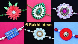 6 DIY Easy Rakhi making Ideas with wasted materials| How to make Rakhi at home| Rakhi Tutorial 2023