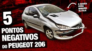 5 Pontos negativos do Peugeot 206 e o porque ele é tão mau visto. Mas ele é uma bomba?