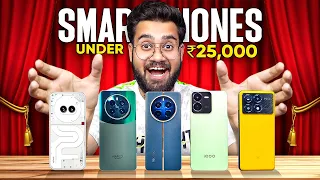 Top 5 Best Mobile Phones Under ₹25,000⚡ Flipkart & Amazon 2024 | Best Phone Under 25000 😱