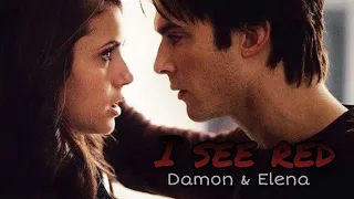 Damon & Elena // I see red