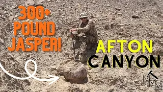 Digging out a 300+ Pound Jasper from Afton Canyon CA!!!
