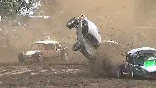 Crashes NK Autocross Rosmalen 07-07-2018