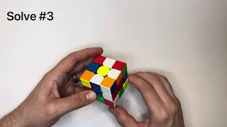 Example Rubik’s solves using the Beginner Method + F2L