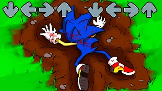 DARK Sonic EXE Friday Night Funkin' be like KILLS Sonic - FNF