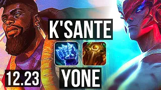 K'SANTE vs YONE (TOP) | 7/0/4, 68% winrate, Godlike | KR Master | 12.23