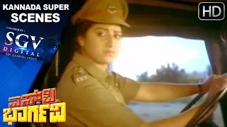 Sudhir and His Gang Kidnapped Malashree Sister | Kannada Scene | S P Bharghavi Movie