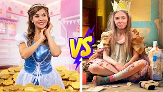 Gato Galactico in: Rich Princess vs Poor Princess | Princess Stories