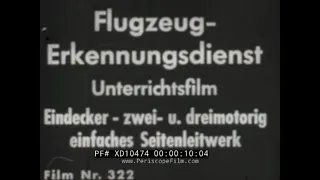 WWII GERMAN AIRCRAFT RECOGNITION FILM  JUNKERS JU-88 / HEINKEL HE-111 / HENSCHEL HS-129    XD10474