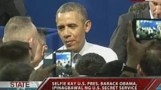 SONA: Selfie kay US Pres. Obama, ipinagbawal ng US Secret Service