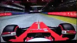 Formula 1 2013 (PS3) Onboard Lap In Marina Bay Street Circuit - [Singapore Grand Prix]