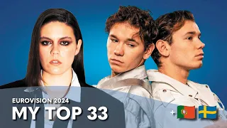 Eurovision 2024 - My Top 33