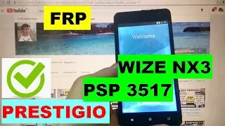 FRP Prestigio Wize NX3 Сброс забытого Гугл аккаунта