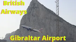 British Airways Landing and Departing at Gibraltar Airport