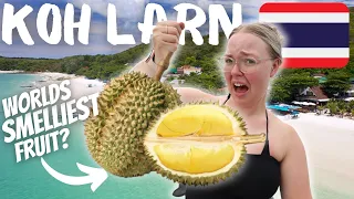 First Time DURIAN REACTION on Koh Larn Island, Pattaya 🇹🇭