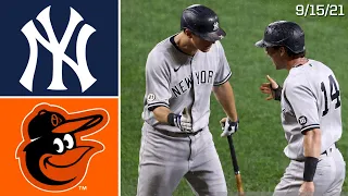 New York Yankees @ Baltimore Orioles | Game Highlights | 9/15/21
