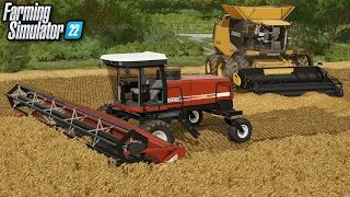 Swathing Barley on Edgewater Saskatchewan! | Farming Simulator 22