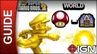 New Super Mario Bros. 2 - Star Coin Guide - World Mushroom-Haunted House - Walkthrough