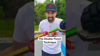 The DOUBLE punch technique 🥊🥊 #hockey