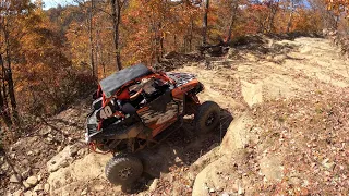 RS1 on Hatfield / McCoy Rockhouse double black trail 35 alone!!!!