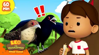 Having a BIRD FAMILY! ❤️ | 60 MIN | Leo the Wildlife Ranger | Kids Cartoons