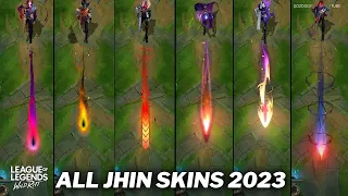 All Jhin Skins 2023 Comparison WildRift