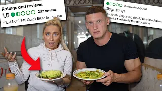 We ate at the WORST REVIEWED restaurants in London | One Star Reviews ft. Saffron Barker