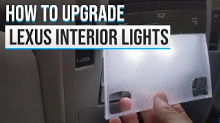 2010 LEXUS RX 350 INTERIOR LED UPGRADE | Replacing interior bulbs and dome lights with LED lights