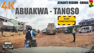 Abuakwa Tanoso Road Construction Kumasi Ghana 4K Update 7