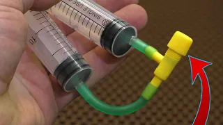 Few people know what can be done from a simple SYRINGE!