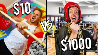 $10 VS $1,000 WORKOUT ROOMS! *Budget Challenge*