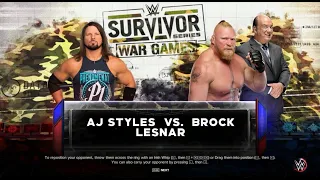 WWE 2K23 Brock Lesnar vs AJ Styles