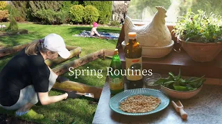 Spring Routines | Garden Work, Wild Garlic Pesto, Healthy Breakfast, Homemade Deodorant...