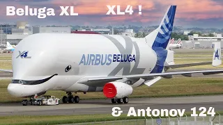 Airbus Beluga XL Number 4, roll out and Antonov 124 at Toulouse Blagnac Airport